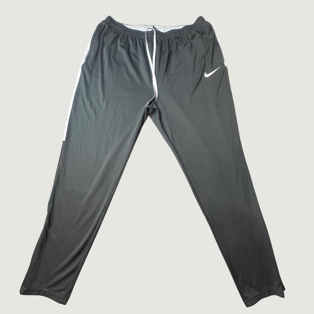 Nike Pants Mens XXL 839363-060 Dri-FIT Anthracite White Tapered Track Pants